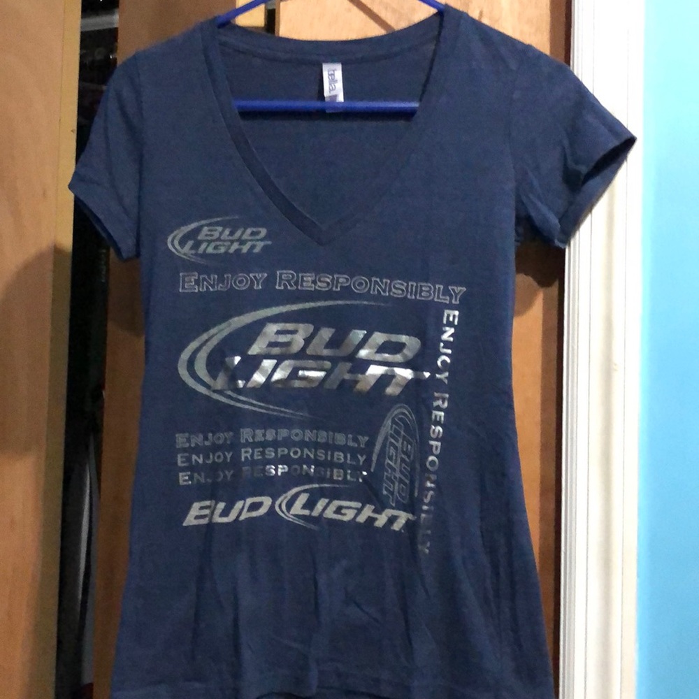 Bud Light V Neck T